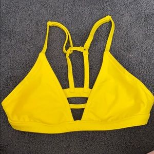 Yellow women’s Roxy bikini top -S